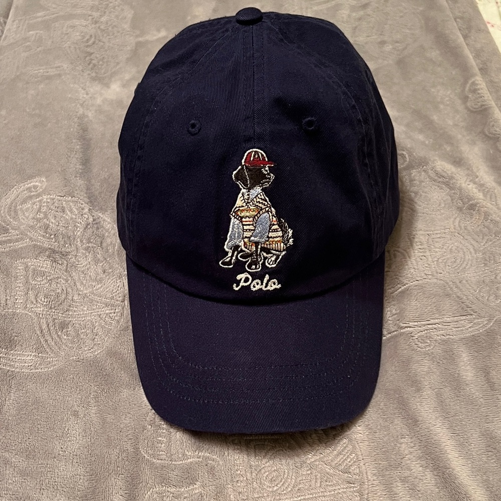 New Mens POLO RALPH LAUREN Labrador  logo adjustable hat.